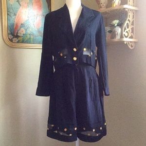 1980’s Sheer Paneled Shorts & Jacket